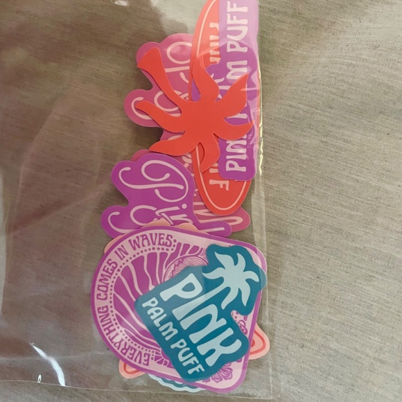 Pink Palm Puff Sticker Pack Limited Edition - Picture 2 of 2